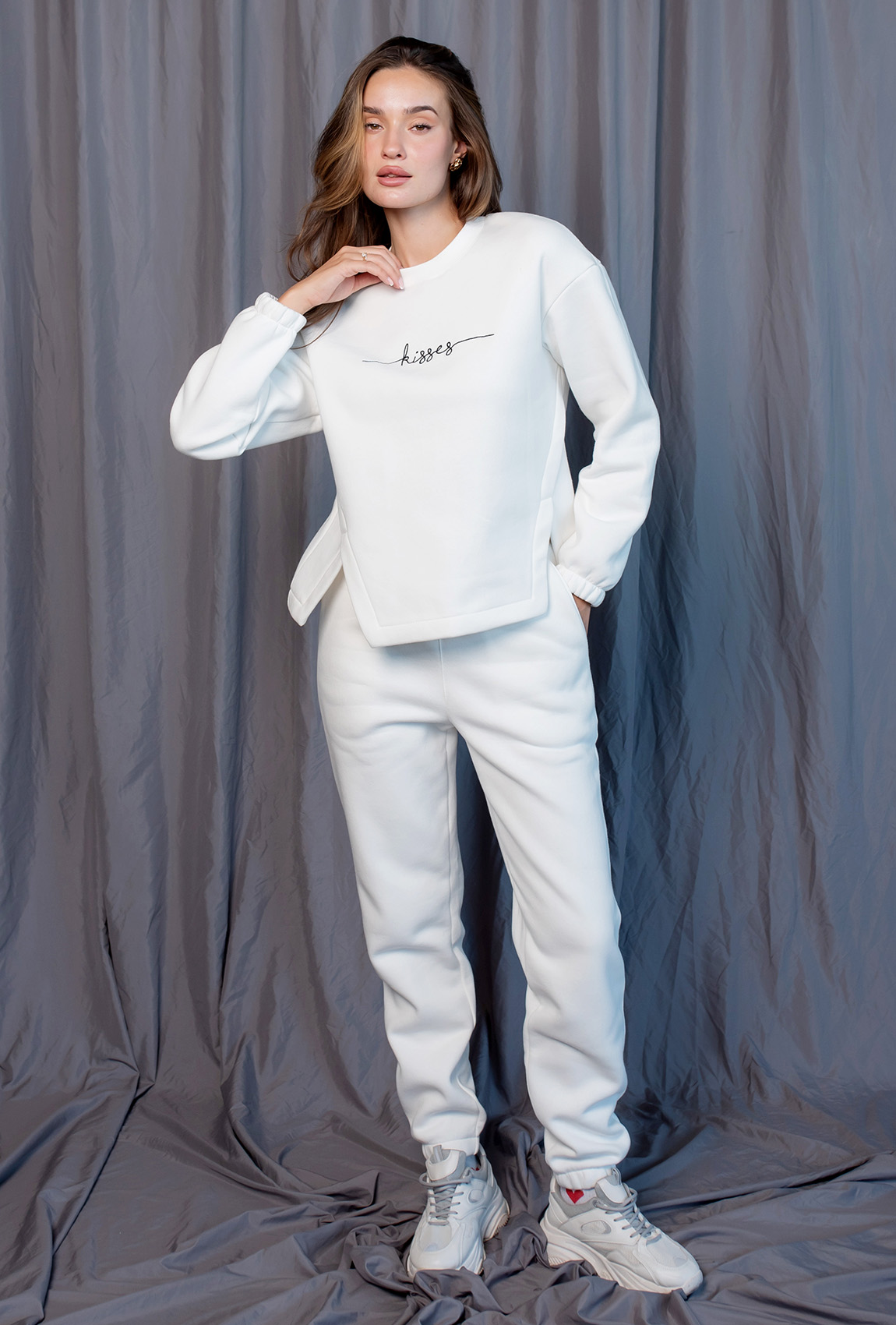 Молочний костюм футер Kisses —  579866. Maritel