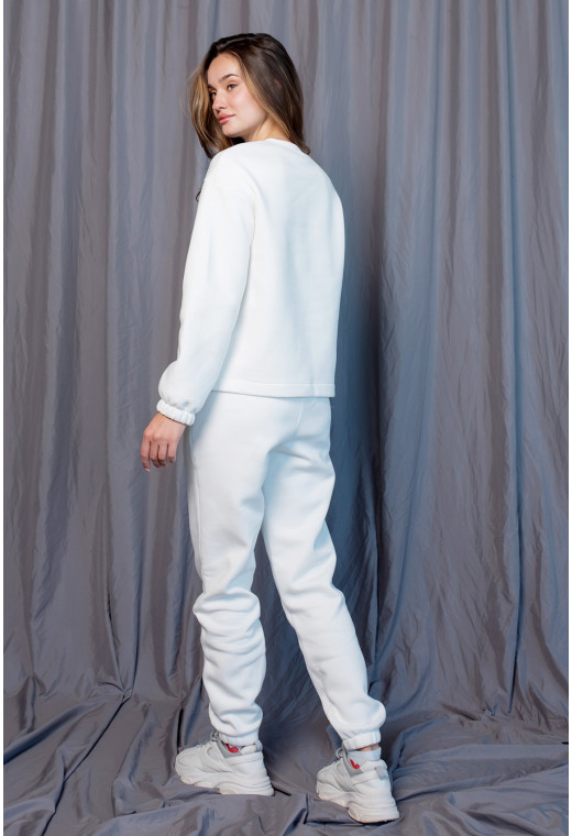 Молочний костюм футер Kisses — 579866. Maritel. Зображення 1 Молочний костюм футер Kisses — 579866. Maritel. Зображення 1