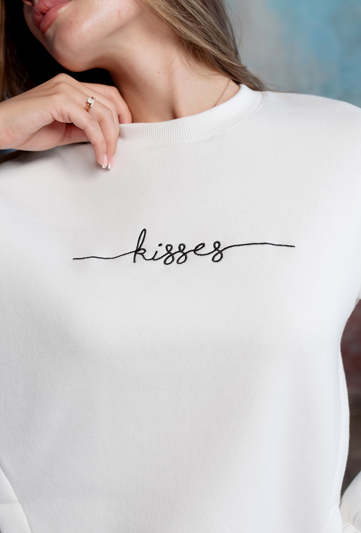 Молочний костюм футер Kisses —  579866. Maritel. Зображення 3