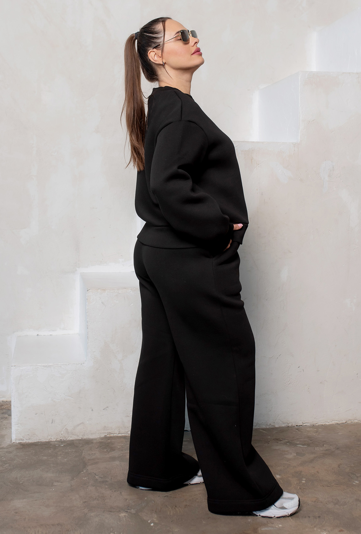 Чорний костюм футер з серцем —  175318. Maritel. Зображення 1 Чорний костюм футер з серцем —  175318. Maritel. Зображення 1