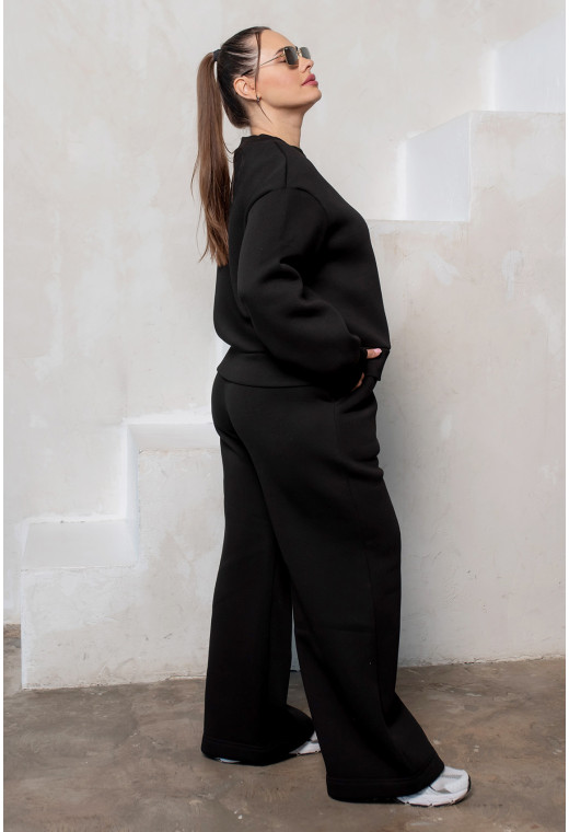 Чорний костюм футер з серцем —  175318. Maritel. Зображення 1 Чорний костюм футер з серцем —  175318. Maritel. Зображення 1