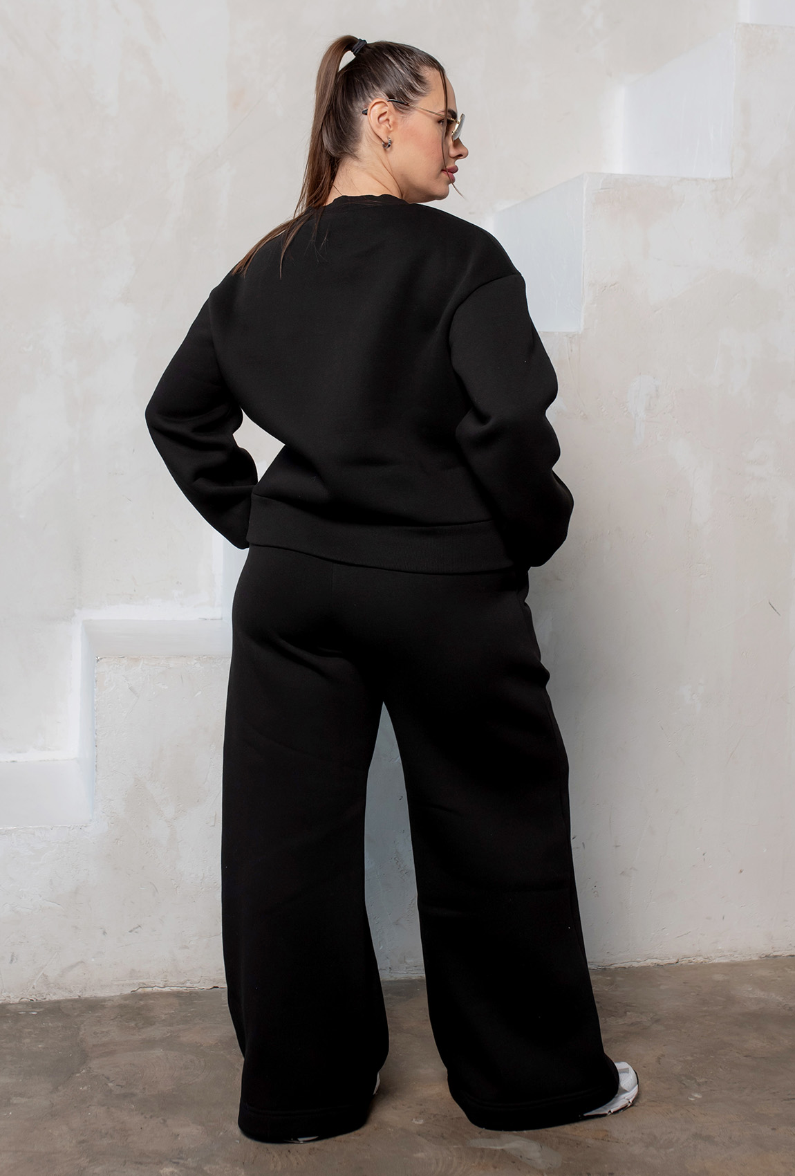 Чорний костюм футер з серцем —  175318. Maritel. Зображення 2 Чорний костюм футер з серцем —  175318. Maritel. Зображення 2