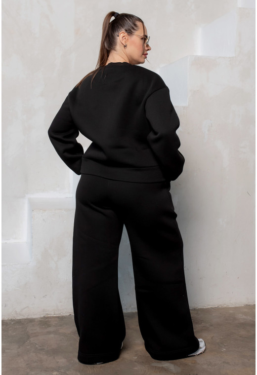 Чорний костюм футер з серцем —  175318. Maritel. Зображення 2 Чорний костюм футер з серцем —  175318. Maritel. Зображення 2