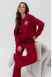 Бордовый костюм футер с сердцем — 919232. Maritel. Изображенние 3 Бордовый костюм футер с сердцем — 919232. Maritel. Изображенние 3