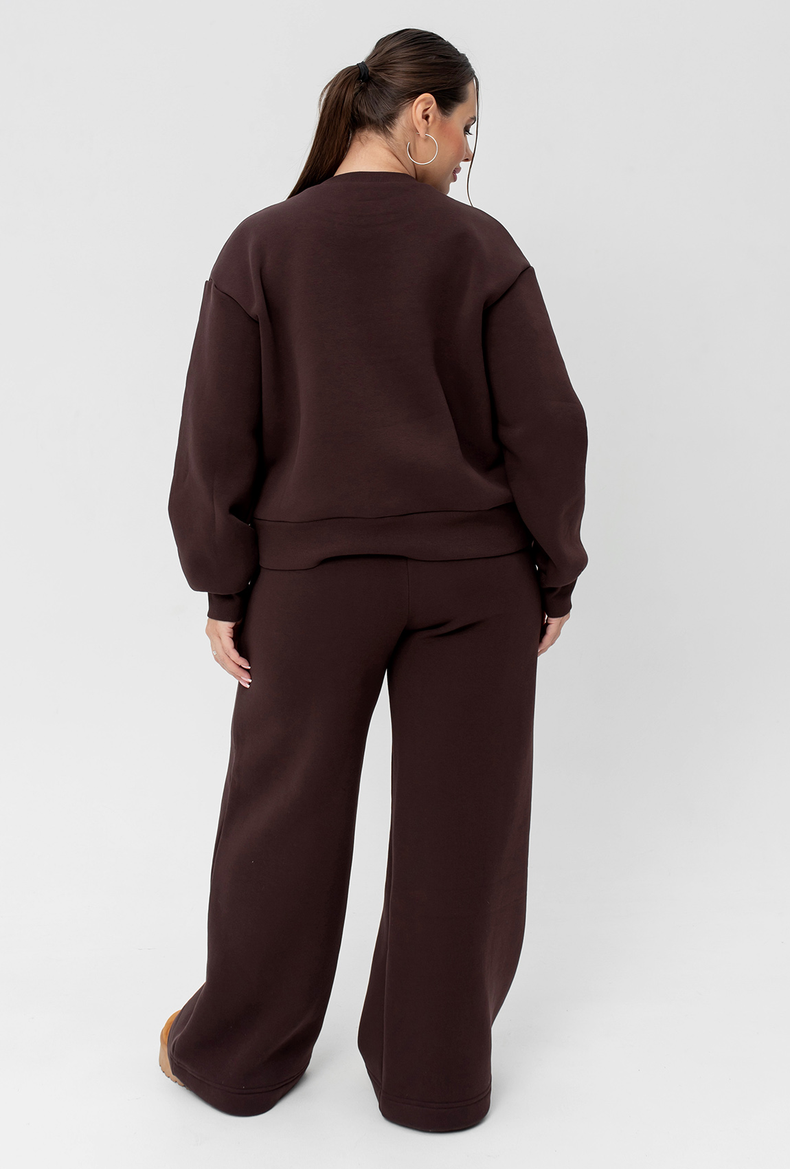 Шоколадный костюм футер с сердцем — 582504. Maritel. Изображенние 2 Шоколадный костюм футер с сердцем — 582504. Maritel. Изображенние 2