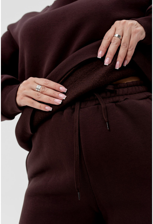 Шоколадный костюм футер с сердцем — 582504. Maritel. Изображенние 4 Шоколадный костюм футер с сердцем — 582504. Maritel. Изображенние 4