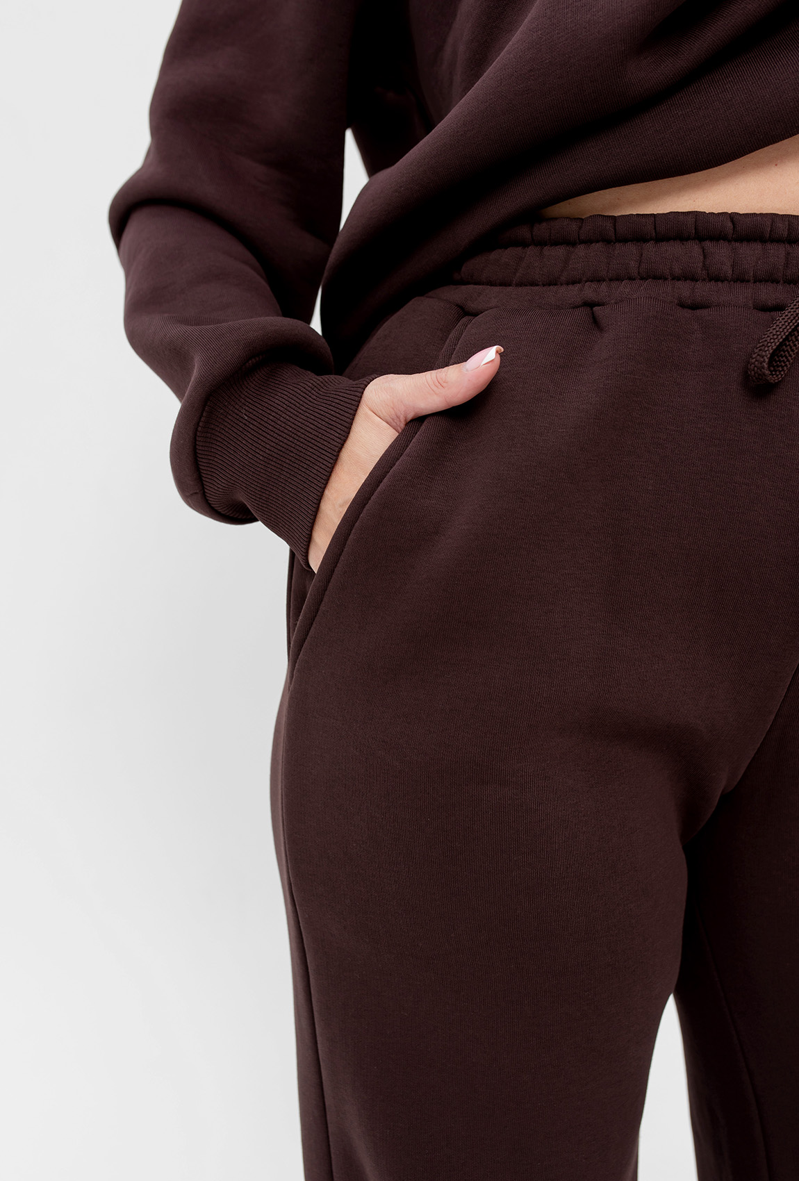 Шоколадный костюм футер с сердцем — 582504. Maritel. Изображенние 5 Шоколадный костюм футер с сердцем — 582504. Maritel. Изображенние 5