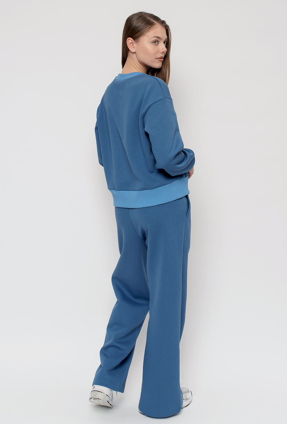 Костюм футер с сердцем цвет джинс —  581650. Maritel. Изображенние 1