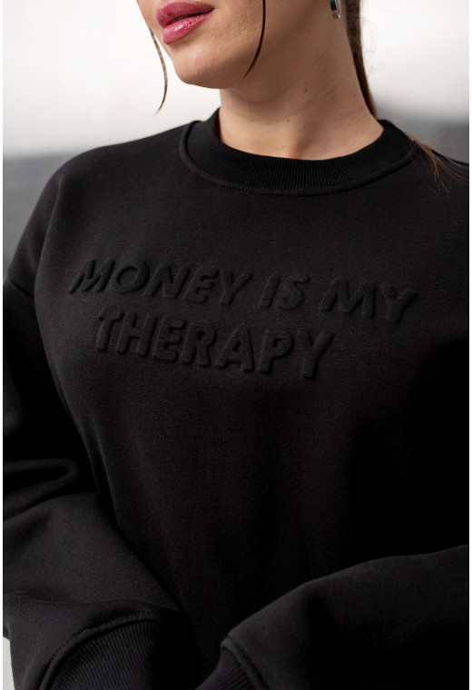 Чорний костюм футер з тисненням — 638391. Maritel. Зображення 7 Чорний костюм футер з тисненням — 638391. Maritel. Зображення 7