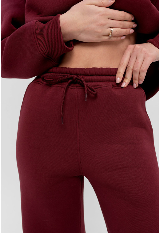 Бордовий костюм футер з тисненням — 202795. Maritel. Зображення 4 Бордовий костюм футер з тисненням — 202795. Maritel. Зображення 4