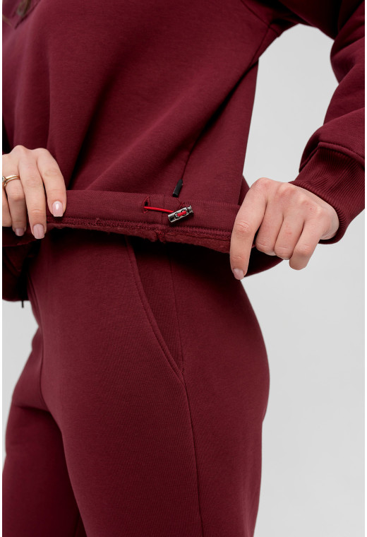 Бордовий костюм футер з тисненням — 202795. Maritel. Зображення 6 Бордовий костюм футер з тисненням — 202795. Maritel. Зображення 6