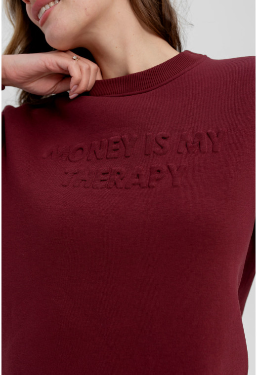 Бордовий костюм футер з тисненням — 202795. Maritel. Зображення 7 Бордовий костюм футер з тисненням — 202795. Maritel. Зображення 7