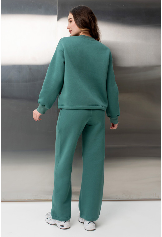 Ментоловий костюм футер з тисненням — 270690. Maritel. Зображення 2 Ментоловий костюм футер з тисненням — 270690. Maritel. Зображення 2