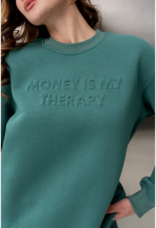 Ментоловий костюм футер з тисненням — 270690. Maritel. Зображення 7 Ментоловий костюм футер з тисненням — 270690. Maritel. Зображення 7