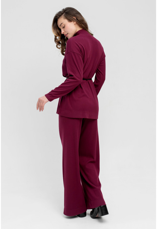 Бордовый костюм комфорт new — 284738. Maritel. Изображенние 1 Бордовый костюм комфорт new — 284738. Maritel. Изображенние 1