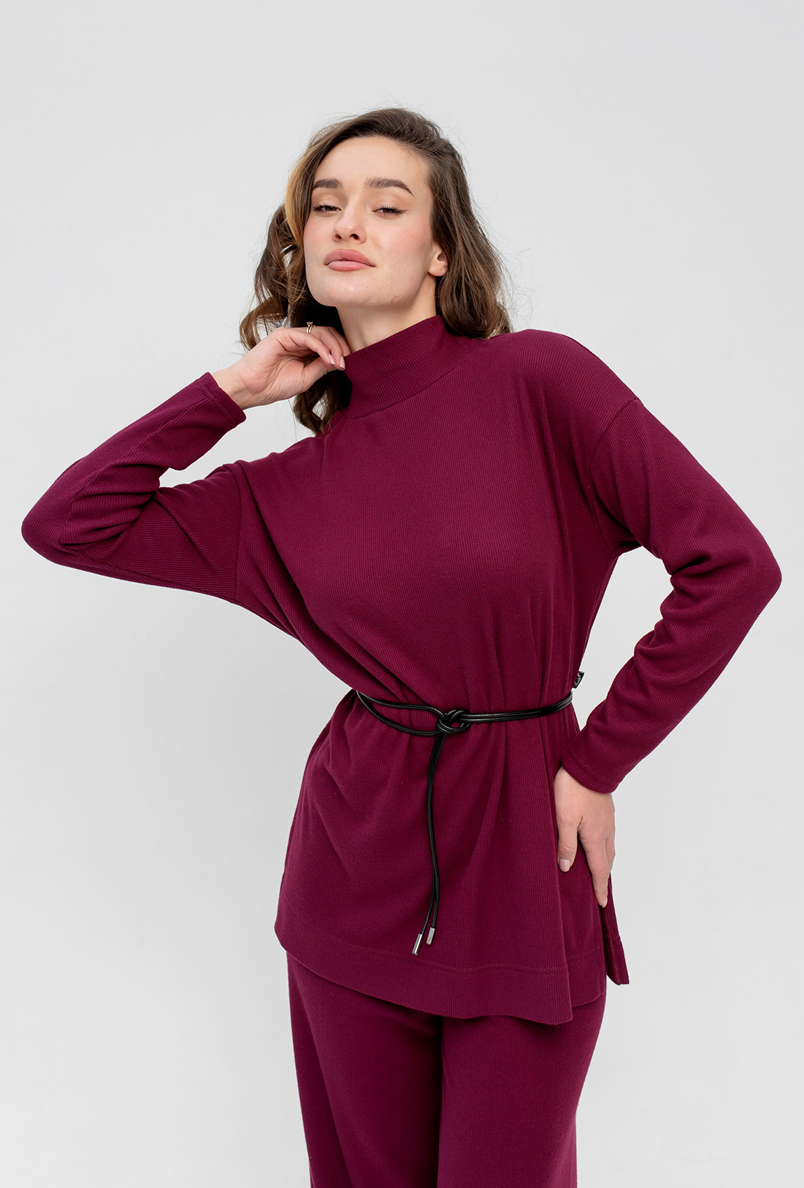 Бордовый костюм комфорт new — 284738. Maritel. Изображенние 3 Бордовый костюм комфорт new — 284738. Maritel. Изображенние 3