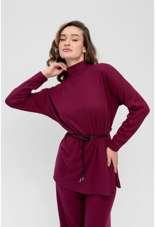 Бордовый костюм комфорт new — 284738. Maritel. Изображенние 3 Бордовый костюм комфорт new — 284738. Maritel. Изображенние 3