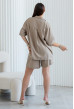 Лляний костюм з шортами мокко — 172114. Maritel. Зображення 2 Лляний костюм з шортами мокко — 172114. Maritel. Зображення 2