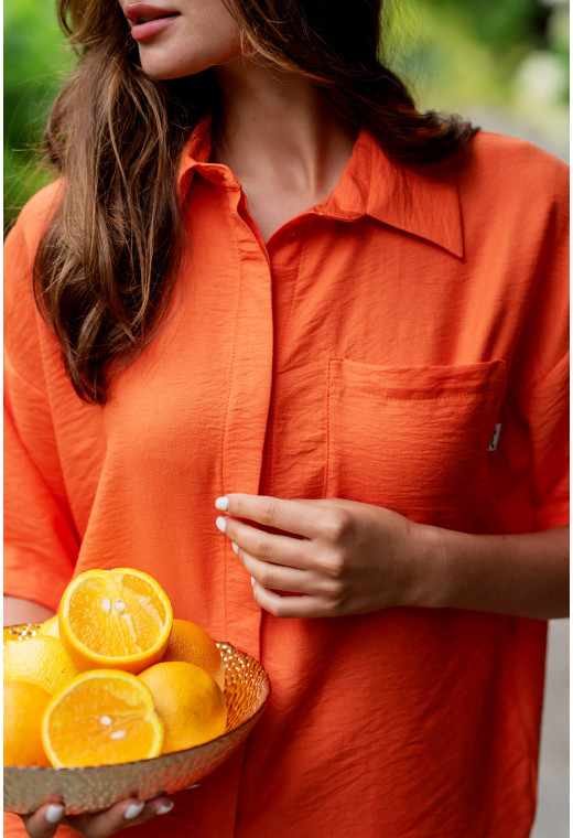 Оранжевый костюм лен жатка — 437794. Maritel. Изображенние 2 Оранжевый костюм лен жатка — 437794. Maritel. Изображенние 2