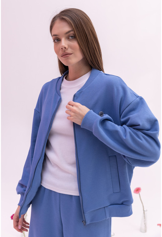 Костюм петля на молнии цвет джинс — 834701. Maritel. Изображенние 3 Костюм петля на молнии цвет джинс — 834701. Maritel. Изображенние 3