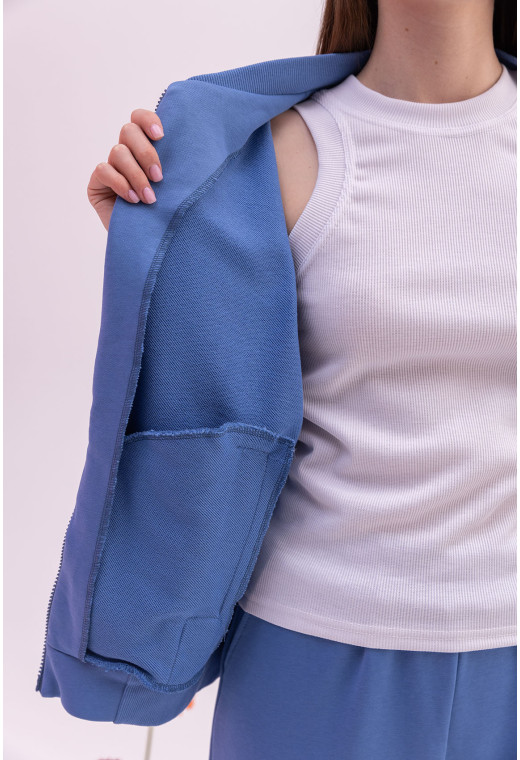 Костюм петля на молнии цвет джинс — 834701. Maritel. Изображенние 4 Костюм петля на молнии цвет джинс — 834701. Maritel. Изображенние 4