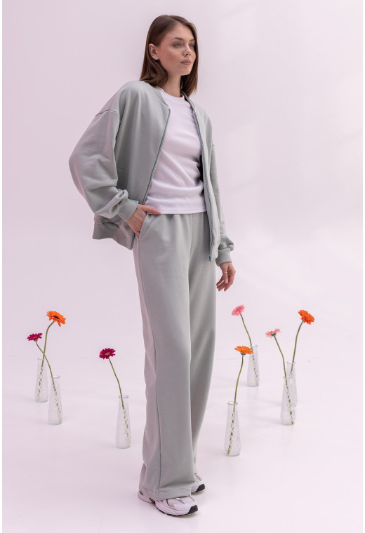 Ментоловый костюм петля на молнии — 249555. Maritel. Изображенние 1 Ментоловый костюм петля на молнии — 249555. Maritel. Изображенние 1