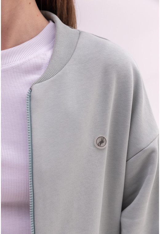 Ментоловый костюм петля на молнии — 249555. Maritel. Изображенние 4 Ментоловый костюм петля на молнии — 249555. Maritel. Изображенние 4