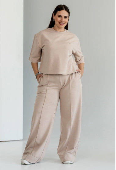 Бежевий костюм петля з футболкою. Maritel. Зображення 1