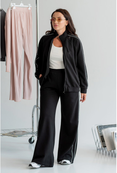 Чорний костюм петля з кантом. Maritel. Зображення 11
