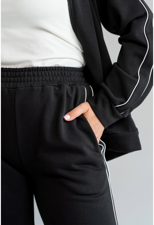 Черный костюм петля с кантом — 870719. Maritel. Изображенние 5 Черный костюм петля с кантом — 870719. Maritel. Изображенние 5