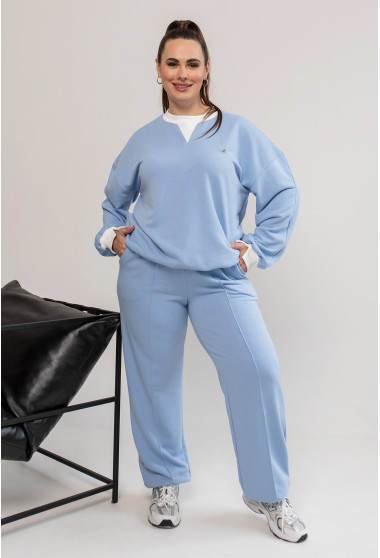 Голубой костюм петля со свитшотом. Maritel. Изображенние 3