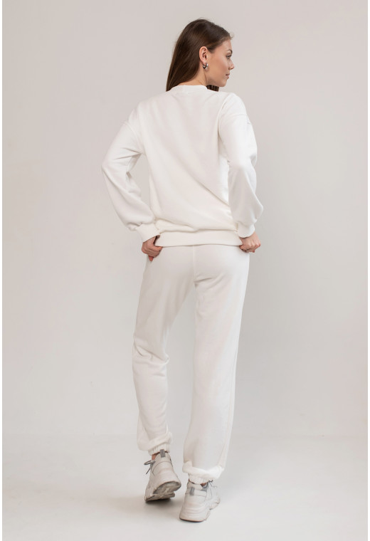 Молочный костюм петля со свитшотом — 854038. Maritel. Изображенние 2 Молочный костюм петля со свитшотом — 854038. Maritel. Изображенние 2