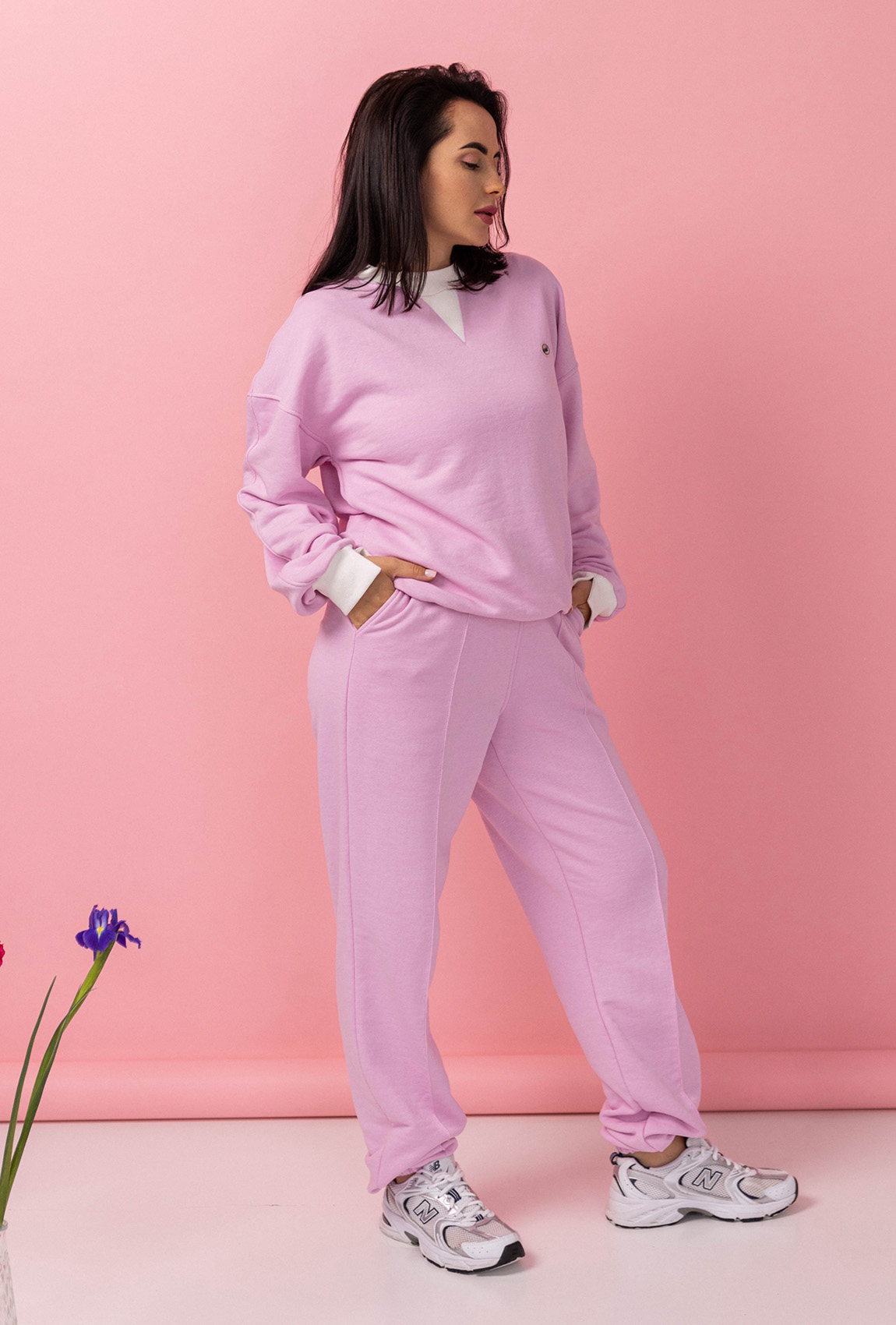 Рожевий костюм петля з світшотом —  239543. Maritel. Зображення 1