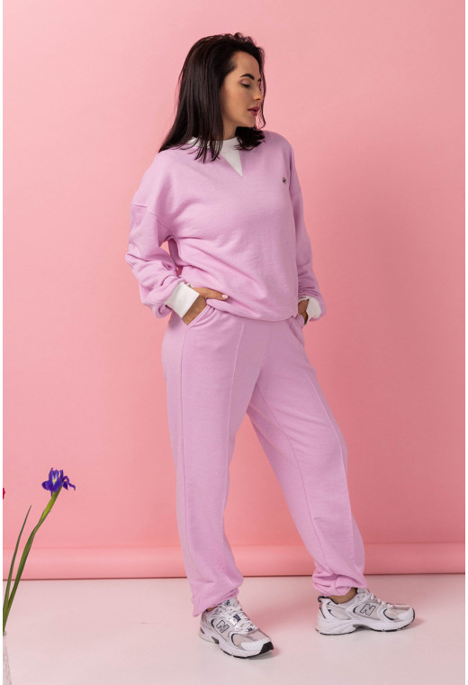 Рожевий костюм петля з світшотом — 239543. Maritel. Зображення 1 Рожевий костюм петля з світшотом — 239543. Maritel. Зображення 1