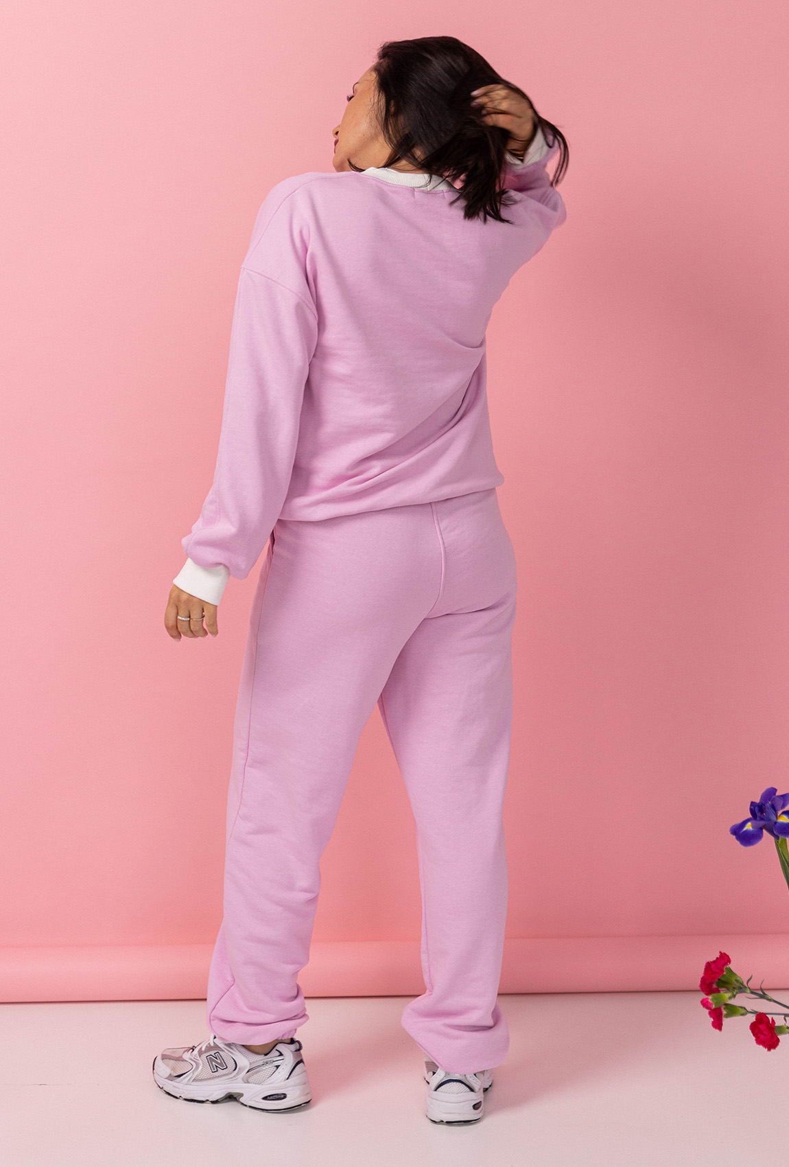 Рожевий костюм петля з світшотом —  239543. Maritel. Зображення 2