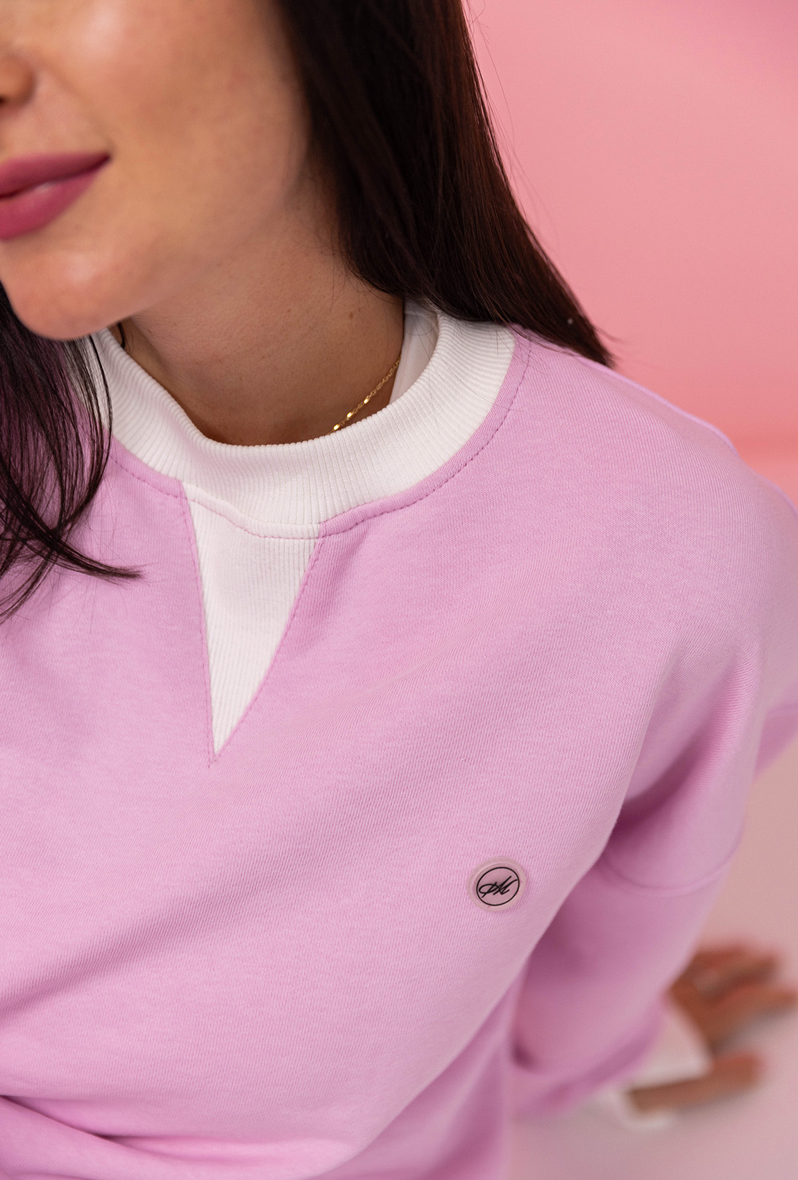 Рожевий костюм петля з світшотом —  239543. Maritel. Зображення 4