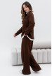 Шоколадный вязаный костюм с воротником — 201892. Maritel. Изображенние 1 Шоколадный вязаный костюм с воротником — 201892. Maritel. Изображенние 1