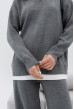 Графитовый вязаный костюм с воротником — 117032. Maritel. Изображенние 5 Графитовый вязаный костюм с воротником — 117032. Maritel. Изображенние 5