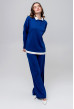 Синий вязаный костюм с воротником. Maritel. Изображенние 1 Синий вязаный костюм с воротником. Maritel. Изображенние 1