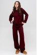 Вязаный бордовый костюм с надрезами. Maritel Вязаный бордовый костюм с надрезами. Maritel