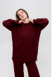 Вязаный бордовый костюм с надрезами. Maritel. Изображенние 3 Вязаный бордовый костюм с надрезами. Maritel. Изображенние 3
