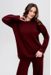 Вязаный бордовый костюм с надрезами. Maritel. Изображенние 5 Вязаный бордовый костюм с надрезами. Maritel. Изображенние 5