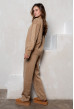 Бежевый вязаный костюм с разрезами. Maritel. Изображенние 1 Бежевый вязаный костюм с разрезами. Maritel. Изображенние 1
