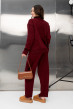Бордовый вязаный костюм с разрезами — 407638. Maritel. Изображенние 1 Бордовый вязаный костюм с разрезами — 407638. Maritel. Изображенние 1
