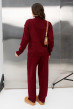 Бордовый вязаный костюм с разрезами — 407638. Maritel. Изображенние 2 Бордовый вязаный костюм с разрезами — 407638. Maritel. Изображенние 2