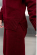 Бордовый вязаный костюм с разрезами — 407638. Maritel. Изображенние 4 Бордовый вязаный костюм с разрезами — 407638. Maritel. Изображенние 4