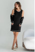 Черный вязаный костюм с платьем — 223580. Maritel. Изображенние 1 Черный вязаный костюм с платьем — 223580. Maritel. Изображенние 1