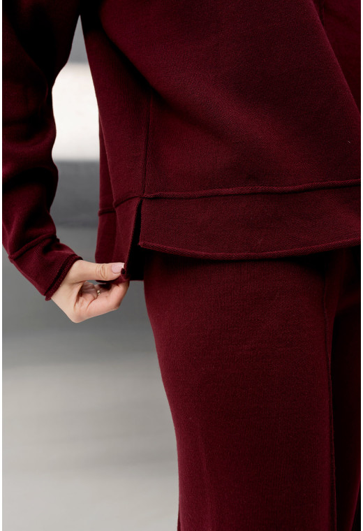 Бордовый костюм отсрочка с капюшоном — 170401. Maritel. Изображенние 6 Бордовый костюм отсрочка с капюшоном — 170401. Maritel. Изображенние 6