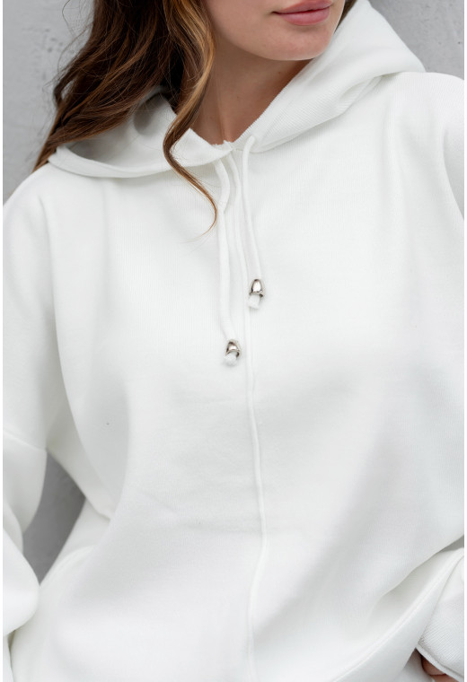 Молочный костюм отстрочка с капюшоном — 687846. Maritel. Изображенние 3 Молочный костюм отстрочка с капюшоном — 687846. Maritel. Изображенние 3