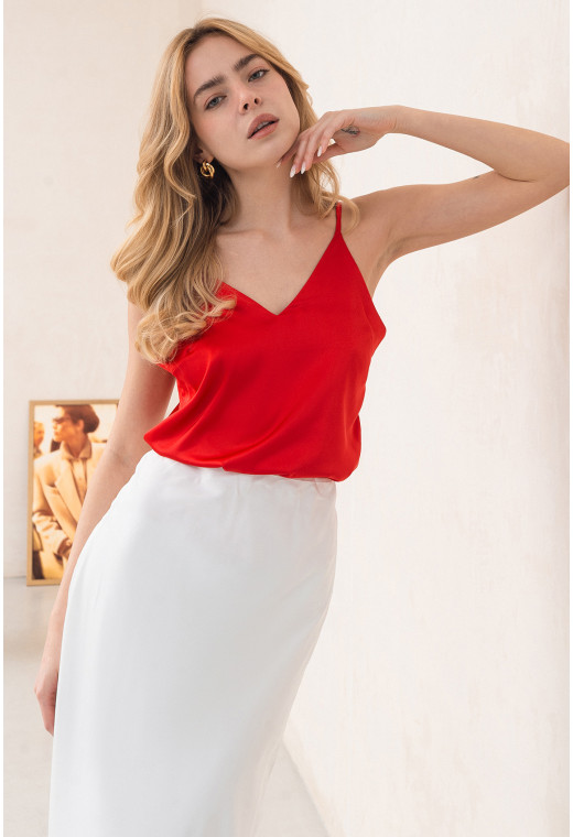 Червона майка шовк — 735401. Maritel. Зображення 1 Червона майка шовк — 735401. Maritel. Зображення 1